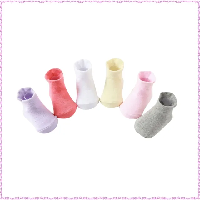 【Baby 童衣】嬰兒襪六入組 純棉素面防滑寶寶襪88299(共四色)