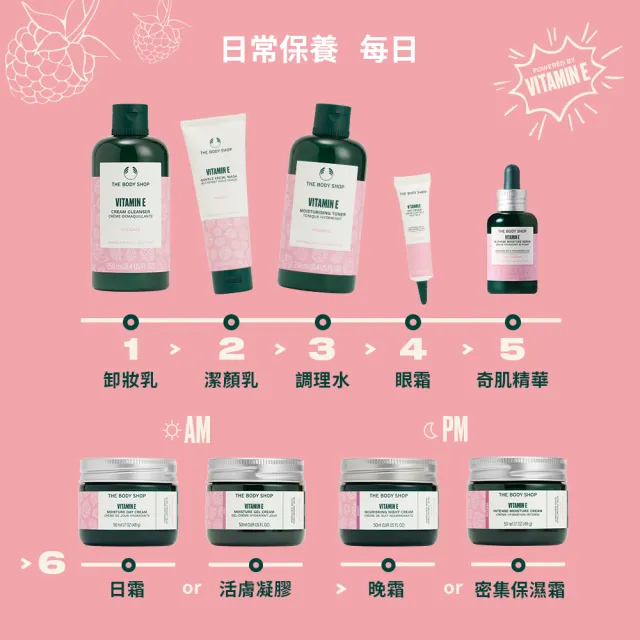 【THE BODY SHOP 美體小舖】維他命E保水晚霜-50ML(乳霜/保水/保濕)
