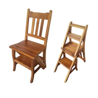 【吉迪市柚木家具】柚木樓梯椅 MU-19A(樓梯 椅子 餐椅 靠背椅)