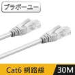 【百寶屋】Cat 6超高速網路傳輸線(灰白/30M)