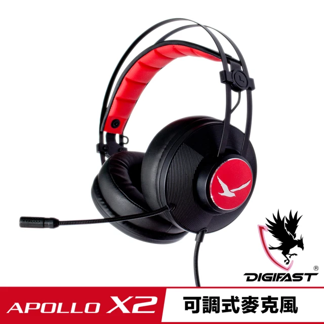 DIGIFAST 迅華 DIGIFAST APOLLO X2舒適可調式電競耳機(電競耳機)