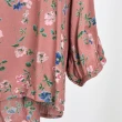 【AZUR】時尚女伶花紋傘狀造型襯衫-2色
