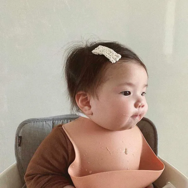 【BabyPark】韓國嬰兒矽膠圍兜(吃飯圍兜 食品級矽)