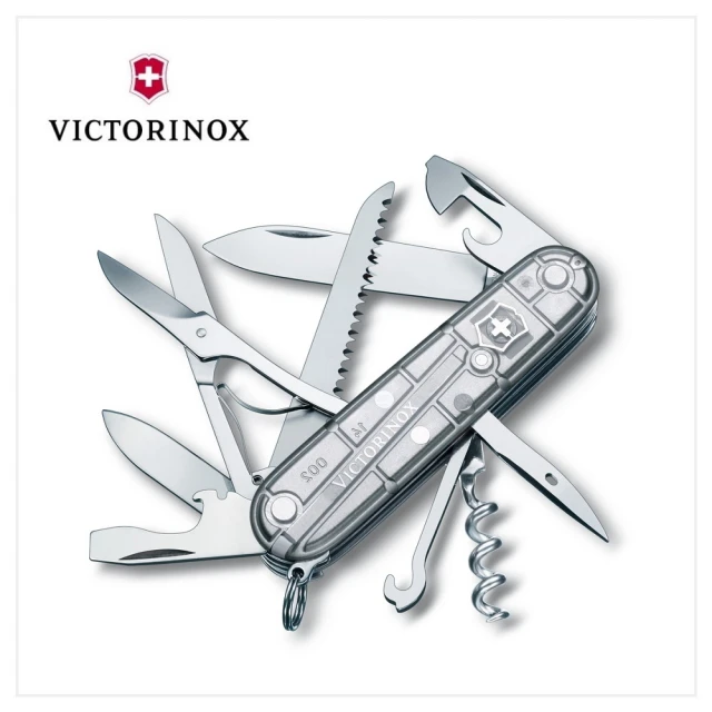 【VICTORINOX 瑞士維氏】Huntsman15用瑞士刀/透明(1.3713.T7)