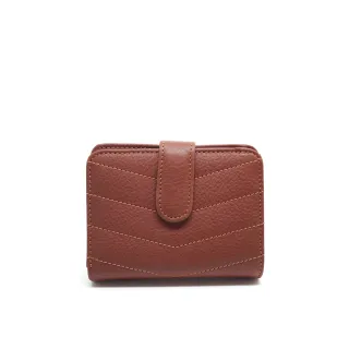 【COWA日本真皮工藝】單皮扣人字紋短夾(牛革/皮夾/短夾)