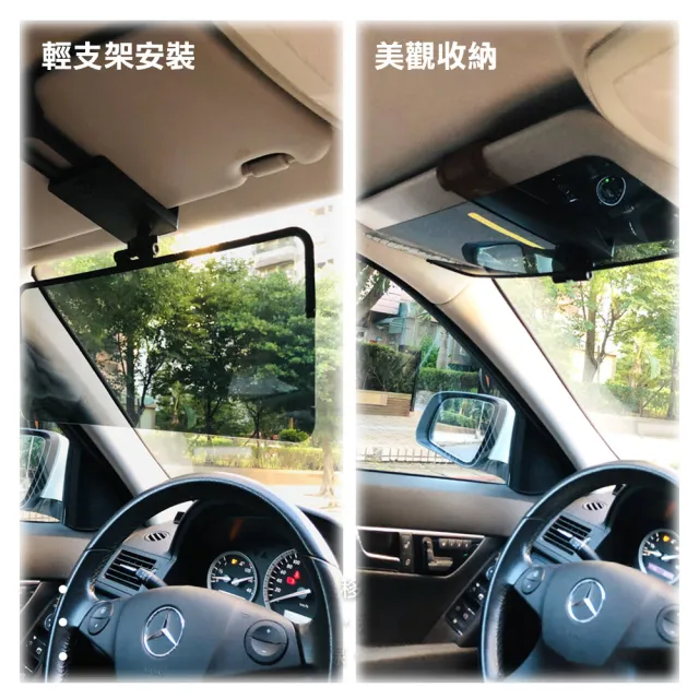 【CARAC】太空偏光曲面遮陽板(日本住友高透光鏡片 防眩板 抗UV 防曬  護眼)