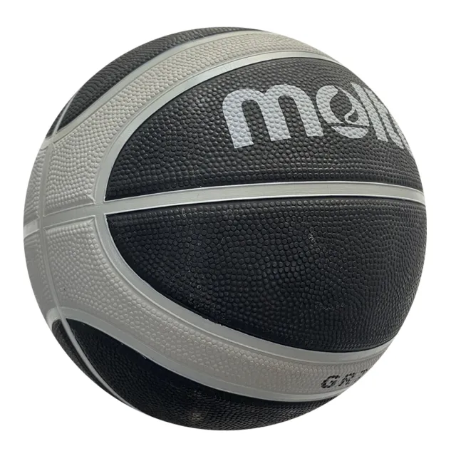 【MOLTEN】Molten 籃球 7號 男子 室外 大學 橡膠 深溝 12片貼 彈力 韌性 抓感 黑灰(BGR7D-SBK)