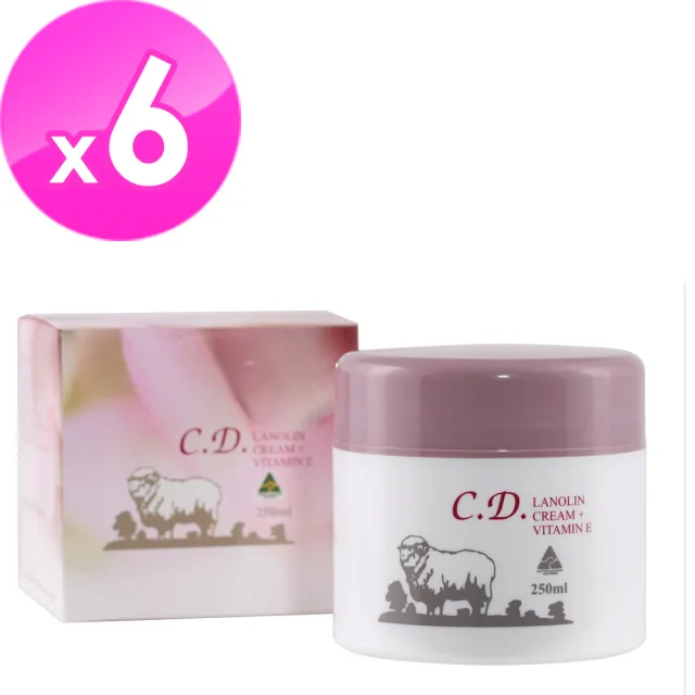 【Natures Care】C.D. 綿羊霜含維他命E-2026年10月到期(6入組 250g/罐)