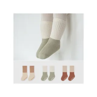 【Happy Prince】Trend雙色嬰兒童短襪3雙組(寶寶襪中筒襪及膝襪)