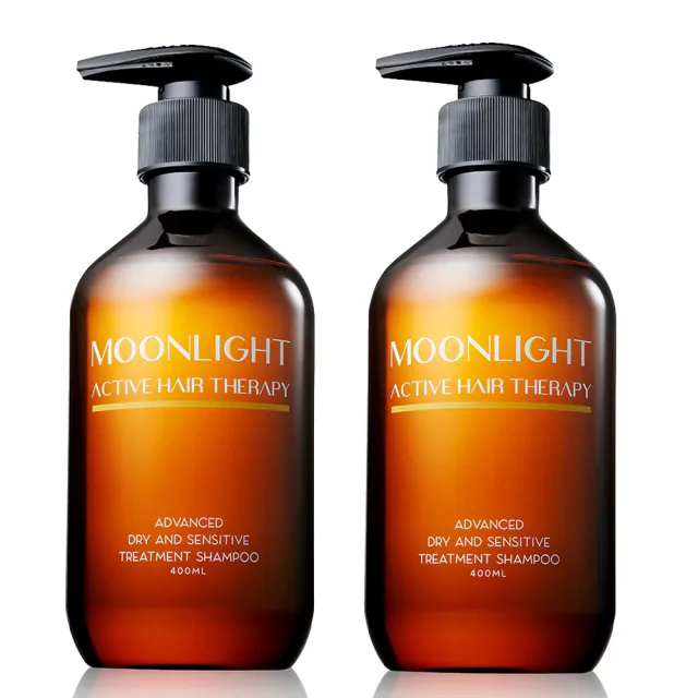 【Moonlight 莯光】進化版滋養柔順洗髮精400mlx2入組(超強舒緩頭皮敏弱敏紅)