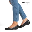 【MISWEAR】女-厚底鞋-MISWEAR 真皮好走寬版厚底鞋-質感黑