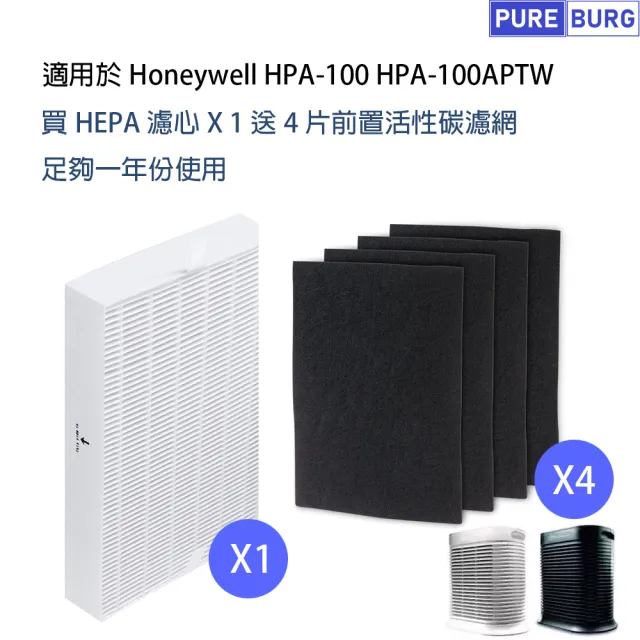 【PUREBURG】適用Honeywell濾心HPA-100APTW