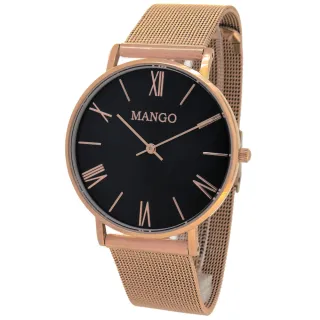 【MANGO】絃樂獨奏時尚米蘭腕錶(MA6715L-55R)