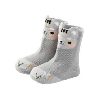【JoyNa】童襪嬰兒襪子寶寶防滑襪 秋冬鬆口立體動物造型短襪(5雙入)