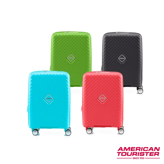 AMERICAN TOURISTER 美國旅行者 20吋SQUASEM可擴充防盜拉鍊PP登機箱/行李箱(多色可選)