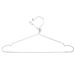 【iRoom 優倍適】防風款實心不鏽鋼防脫落曬衣架40cm(10入組)