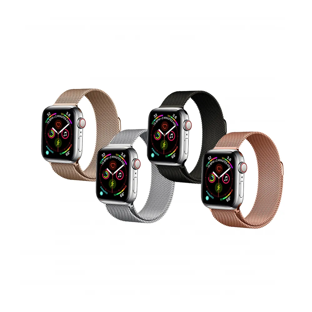 【YOMIX 優迷】Apple watch Ultra2/10/9/8/7/SE2/6/SE/5/4/3專用米蘭尼斯金屬錶帶(10色任選)