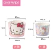 【美國Chefmade】Hello kitty 凱蒂貓造型 升級款 含插卡 烘焙杯子蛋糕紙模 -100入(CM099)