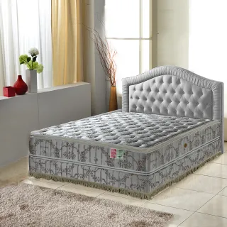 【A+愛家】正四線-超涼感抗菌-乳膠棉護邊蜂巢獨立筒床(雙人加大6尺-涼感紗)