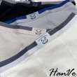 【HanVo】現貨 超值4件組 胖胖熊貓質感壓紋男生內褲 透氣吸濕排汗適中低腰內褲(任選4入組合 B5014)