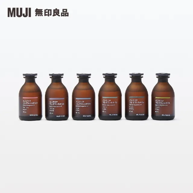 【MUJI 無印良品】空間芬香油/60ml.木質+專用藤枝/60ml用.8入