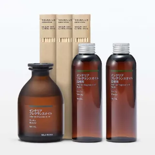 【MUJI 無印良品】空間芬香油/180ml.木質*1+補充瓶*2+藤枝*3