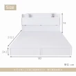 【時尚屋】北歐生活床箱型6尺加大雙人床-不含床頭櫃-床墊(免運費 免組裝 臥室系列)