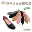 【糊塗鞋匠】C174 4D海棉後跟保護鞋墊(4雙)