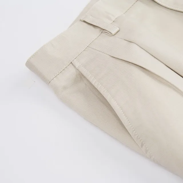 【ROBERTA 諾貝達】休閒時尚 流行設計休閒褲(米色)