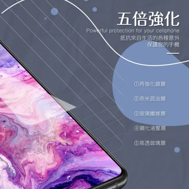 三星A80 高清透明9H玻璃鋼化膜手機保護貼(買 A80保護貼 送 A80手機殼)
