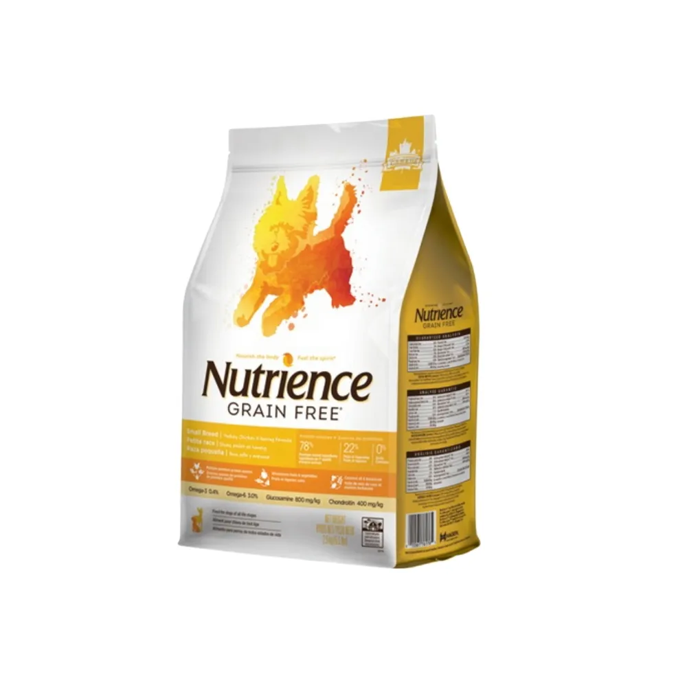 【Nutrience 紐崔斯】GRAIN FREE無穀養生小型犬-火雞肉+雞肉+鯡魚（放養火雞&漢方草本）2.5kg/5.5lbs