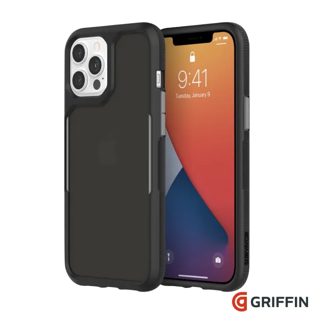 【Griffin】iPhone 12 Pro Max 6.7吋 Survivor Endurance 軍規抗菌霧透防摔殼(iPhone 保護殼)