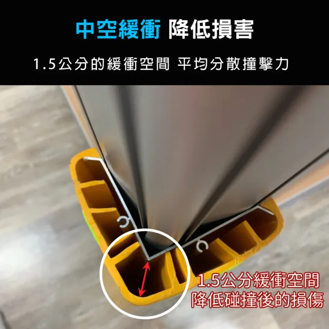 【AD 德瑞森】行車安全停車場防護條/防擦條-附鋁片(2入)