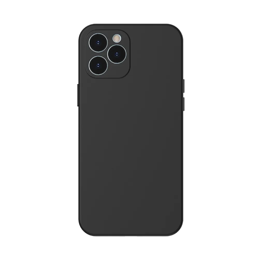 【BASEUS】倍思iPhone 12 Pro 液態矽膠柔韌防摔手機保護殼(黑色)