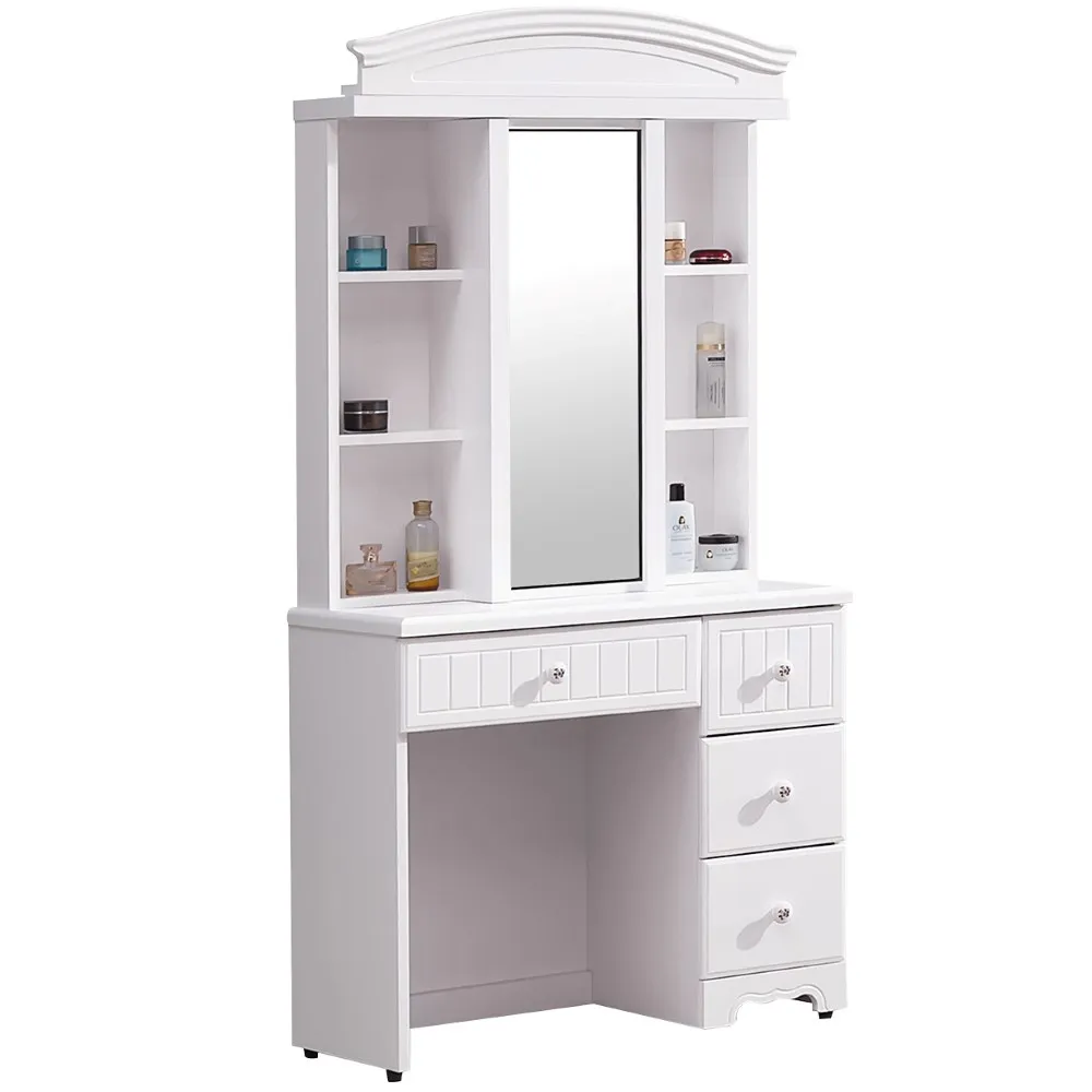 【WAKUHOME 瓦酷家具】Martha白色2.7尺鏡台 含椅  A023-B140-05
