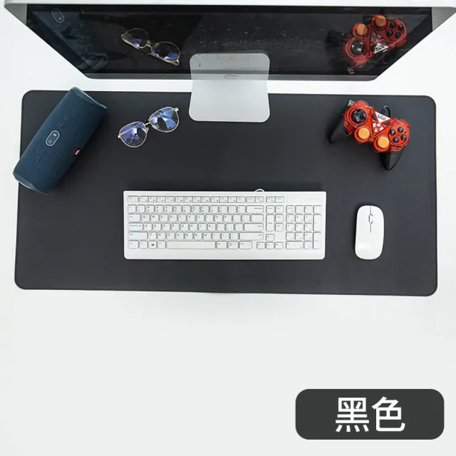 【fioJa 費歐家】100X50 CM  多功能簡約 縫邊優質素面滑鼠墊  1入(餐墊 桌墊 滑鼠墊 辦公桌墊)