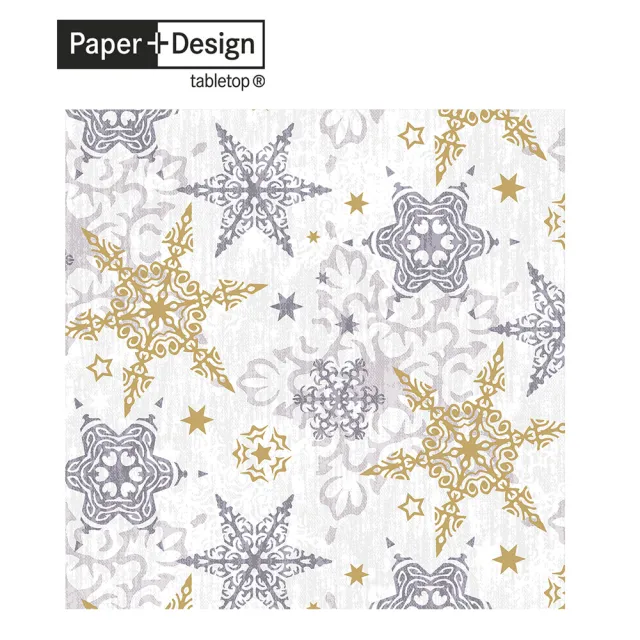 【Paper+Design】精緻星星銀(餐巾紙 蝶谷巴特 餐桌佈置)