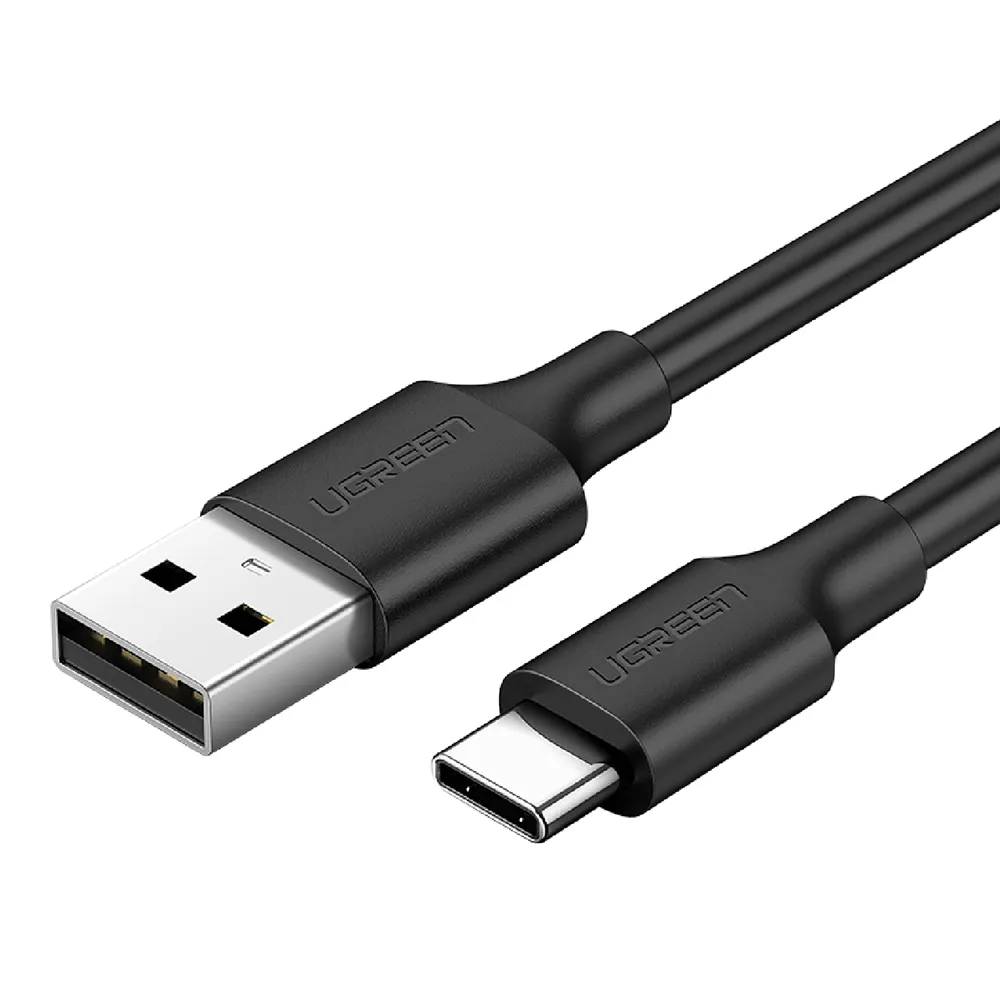 【綠聯】0.25M USB-A to Type-C高速手機傳輸充電線 快充(黑色升級版/3A快充/0.25米)