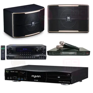 【音圓】S-2001 N2-350+DW-1+LM-750+JBL Pasion 8(伴唱機 大容量4TB硬碟+擴大機+無線麥克風+喇叭)