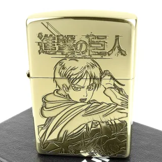 【Zippo】日系~進擊的巨人-艾連•葉卡蝕刻/超大型巨人立體貼飾打火機