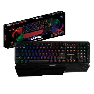 【DIGIFAST 迅華】Lightning光學機械軸RGB電競鍵盤LK42-橘軸(機械鍵盤)