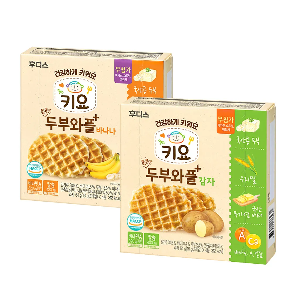 【韓國 ILDONG FOODIS 日東】豆腐鬆餅餅乾(馬鈴薯、香蕉)