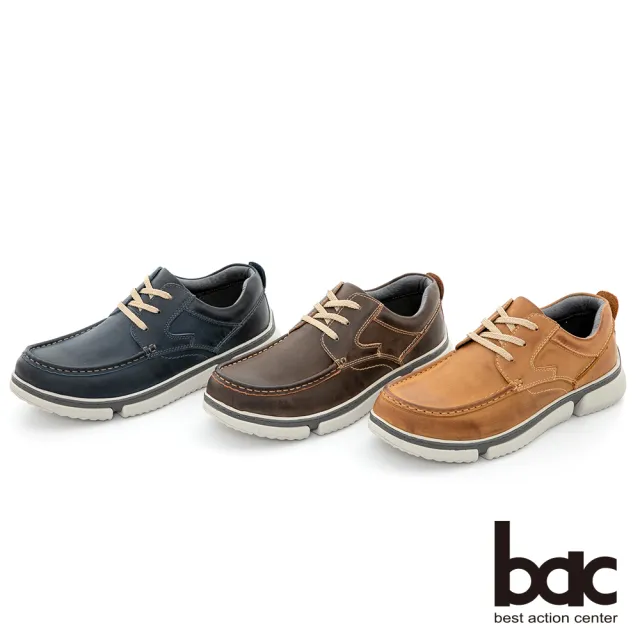 【bac】陽光樂活 帥氣馬克縫線休閒鞋(咖啡色)