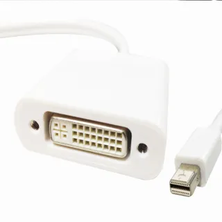 【Bravo-u】Mini DisplayPort公 對DVI24+5母(視頻轉接線24cm_白)