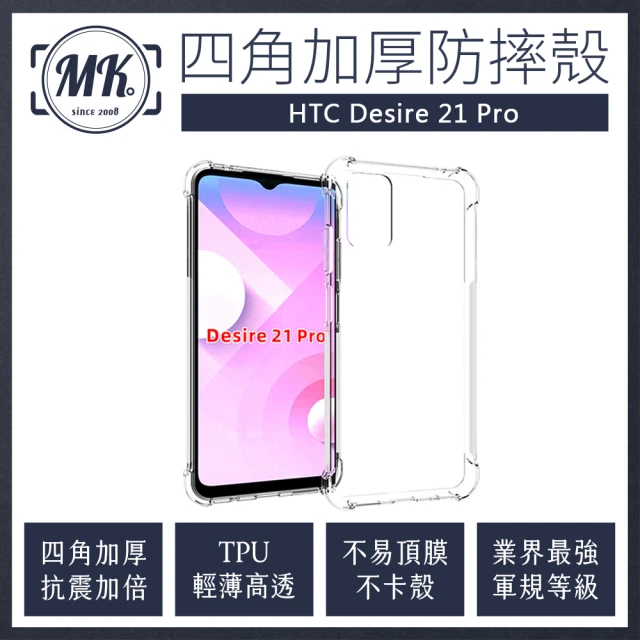 RedMoon HTC U24 Pro 防摔透明TPU手機軟