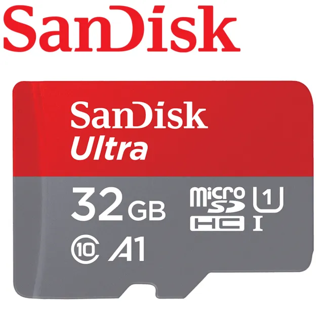 【SanDisk 晟碟】32GB 120MB/s Ultra microSDHC TF U1 A1 記憶卡(平輸)