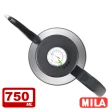 【MILA】鶴嘴不鏽鋼手沖壺750ml-附溫度計+Driver 兩用咖啡濾杯組(超值優惠組)