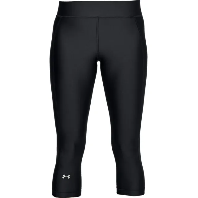 【UNDER ARMOUR】UA 女 Armour HG七分褲(黑)