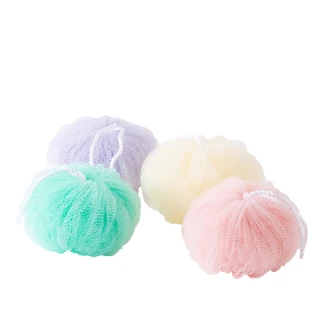 【UdiLife】3入組 美姬 粗體驗沐浴球-顏色隨機出貨(台灣製造 MIT 沐浴球)