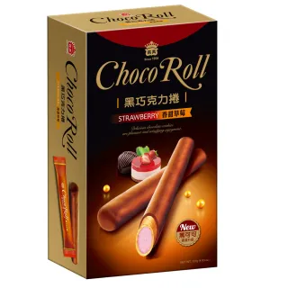 【義美】巧克力捲_香甜草莓(137g/盒)